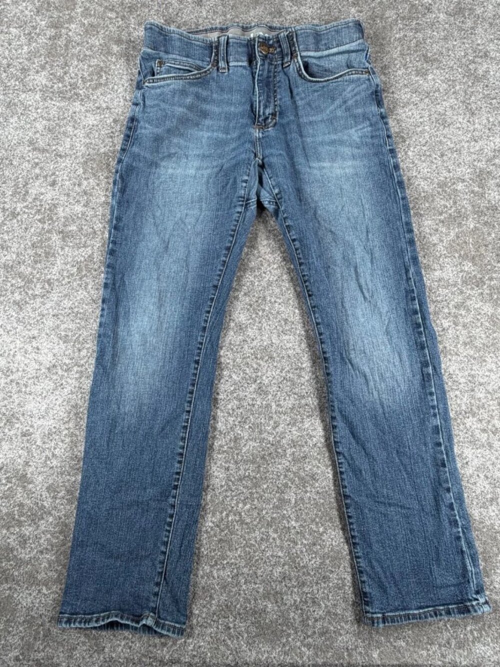 Lee Bruce Straight Leg Jeans Mens 32x32 Blue Light Fade Comfort Mid Rise Stretch